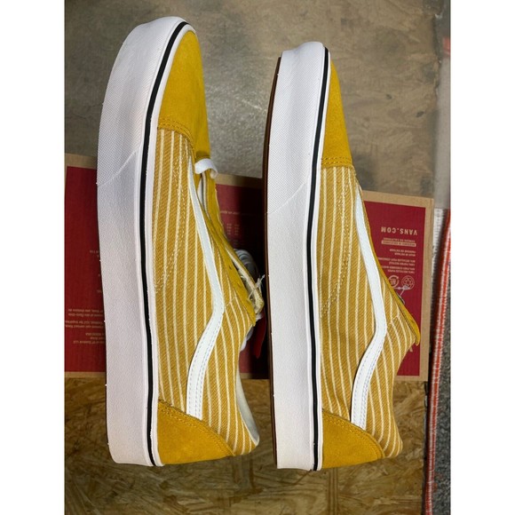 Vans Comfycush Old Skool Stripe Golden Glow White Size US 13 Men New VN0A5DYC9KX main image 4